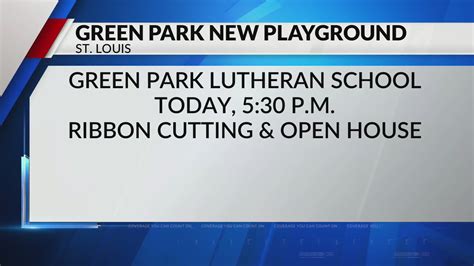 Green Park Lutheran School opening new playground this evening